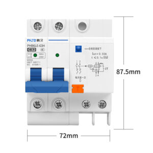 PHLTD Miniatur-Leistungsschalter für Schienensysteme, 110 V-120 V erhältlich, 2P32A, Größe 72 x 87,5 mm-