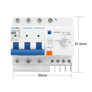 PHLTD Miniatur-Leistungsschalter für Schienensysteme, 110 V-120 V erhältlich, 3P+N16A, Größe 99 x 87,5 mm-