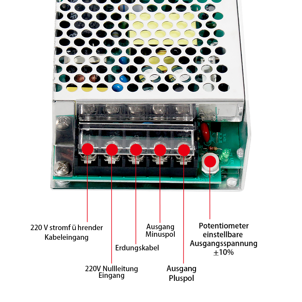 Schaltplan für Schaltnetzteile der PHLTD MS-Serie-