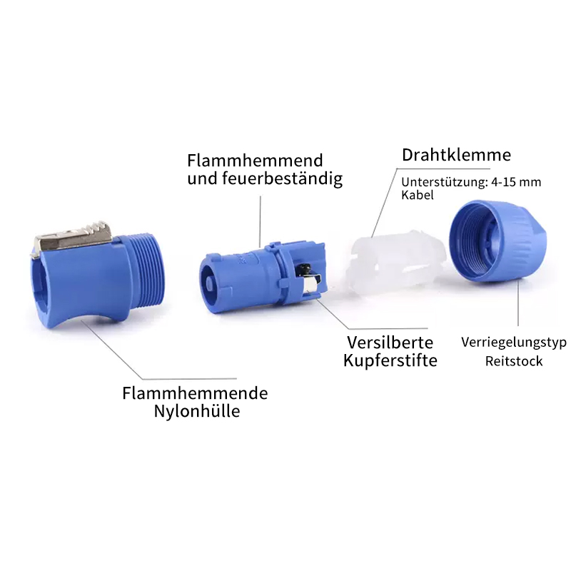 PHLTD-Bühnenbeleuchtung-Strahllicht-Luftfahrtstecker-Netzkabel-Anschlussbuchse-20A-LED-Anzeige-wasserdichte Buchse-Detaildiagramm-