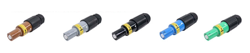 PHLTD Europäischer Standard 150-400A 380V Einadriger Rhino-Stecker, Hochstrom-Schnellverbinder für Bühnenbeleuchtung, Online-Buchse in Braun, Grau, Schwarz, Blau und Grün