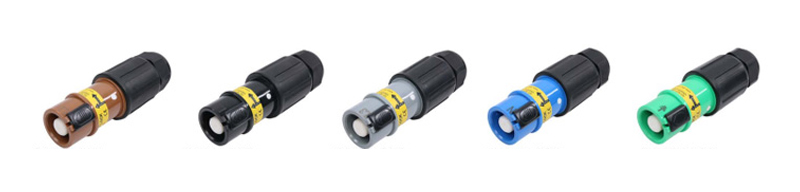 PHLTD Europäischer Standard 150–400A 380V Einadriger Rhino-Stecker, Hochstrom-Schnellverbinder, vier Farben (Braun, Schwarz, Grau, Blau)