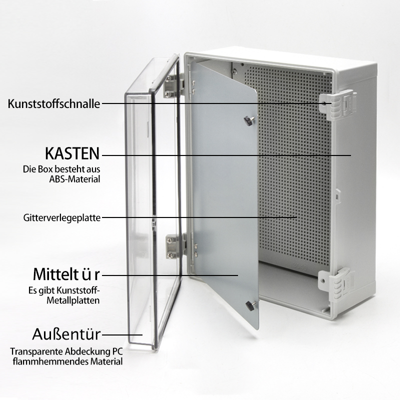 PHLTD Wasserdichter Verteilerkasten für den Außenbereich, Fundamentkasten, Engineering, Haushaltsanschlusskasten, Erklärungsdiagramm-